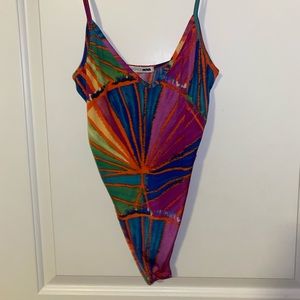 Colorful bodysuit/leotard
